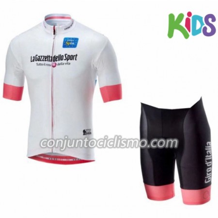 Conjunto Maillot + Culotte Corto 2018 Giro d'Italia Niños N004